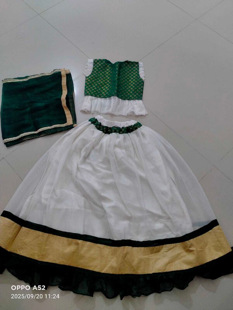 Girls' Ethnic Lehenga Choli Set