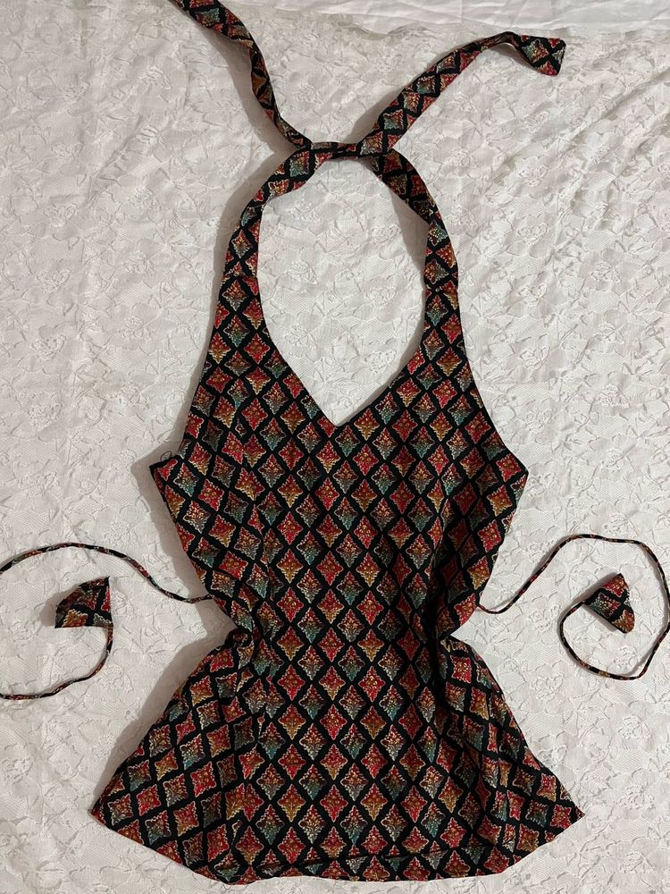 Desi vintage Halter Kurti