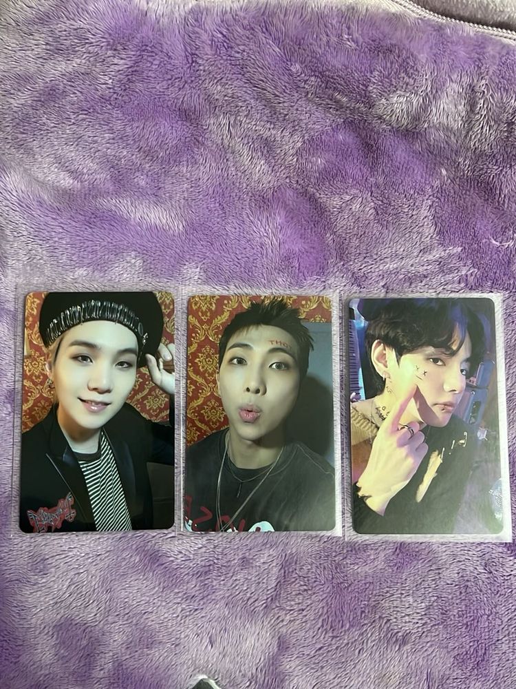 BTS V RM and Suga official Photo Cards - Set of 3