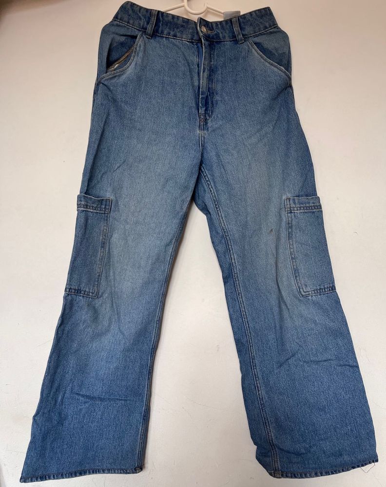H&amp;M Light Wash Cargo Jeans