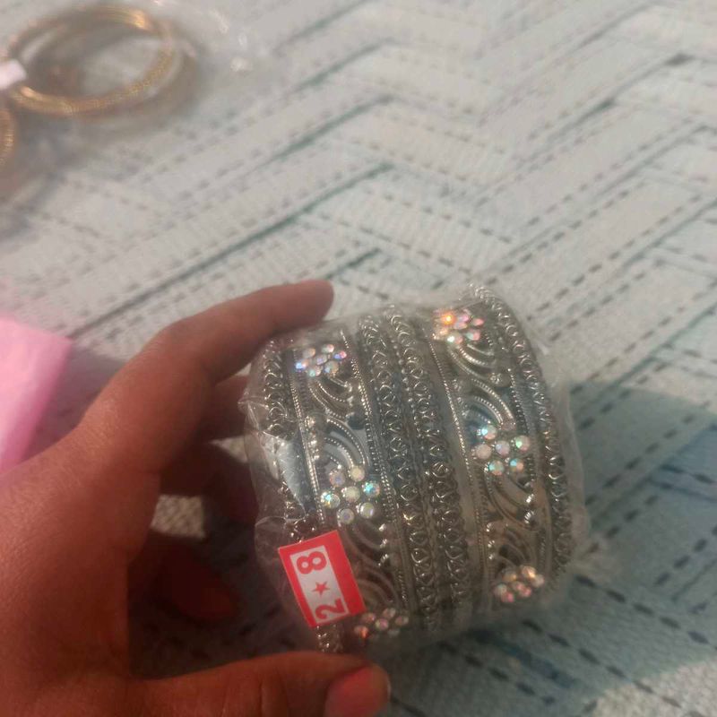 Set of Silver Bangles Unused