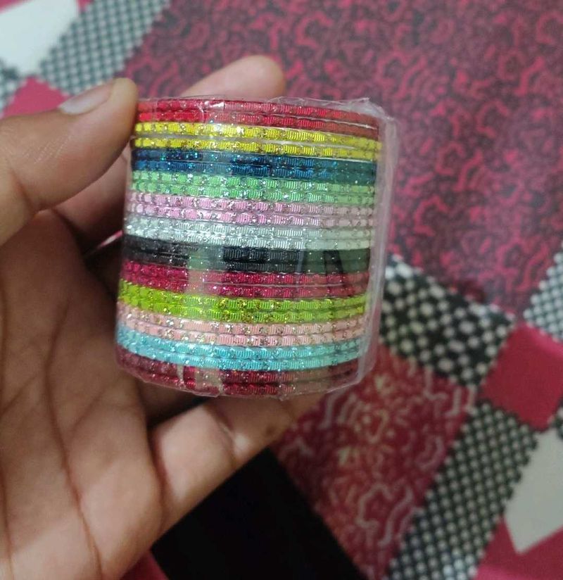 Vibrant Multicolored Bangles Set