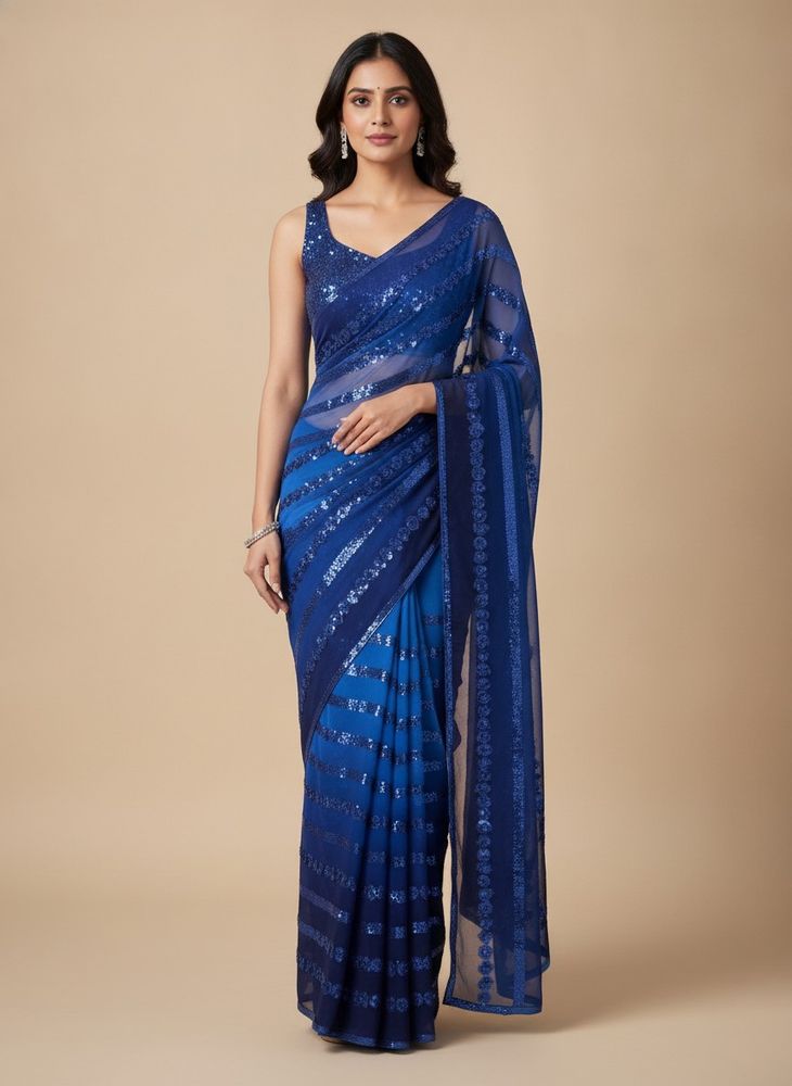 sequence saree