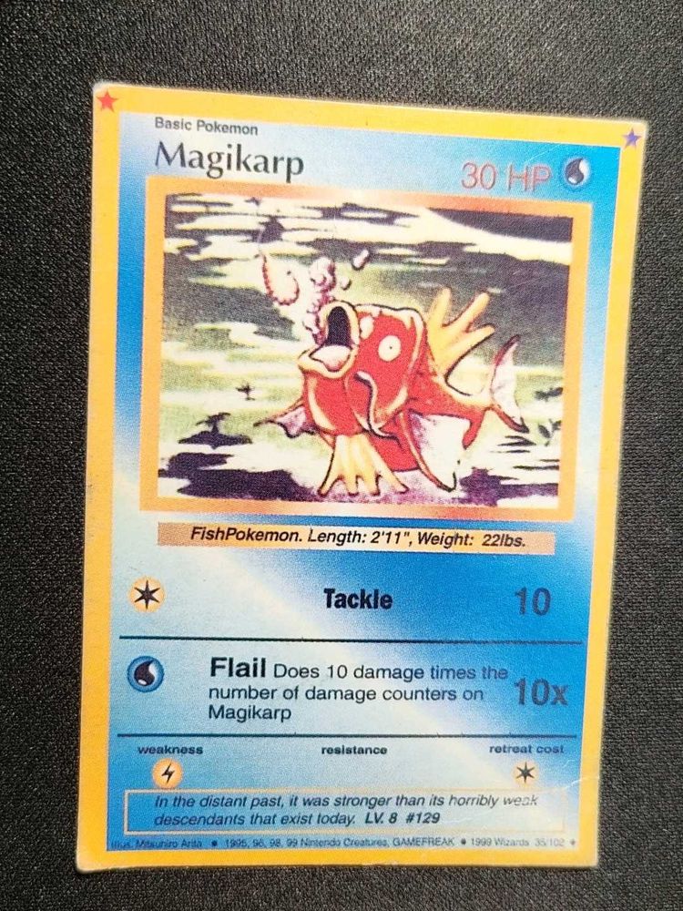Vintage Magikarp Pokemon Card