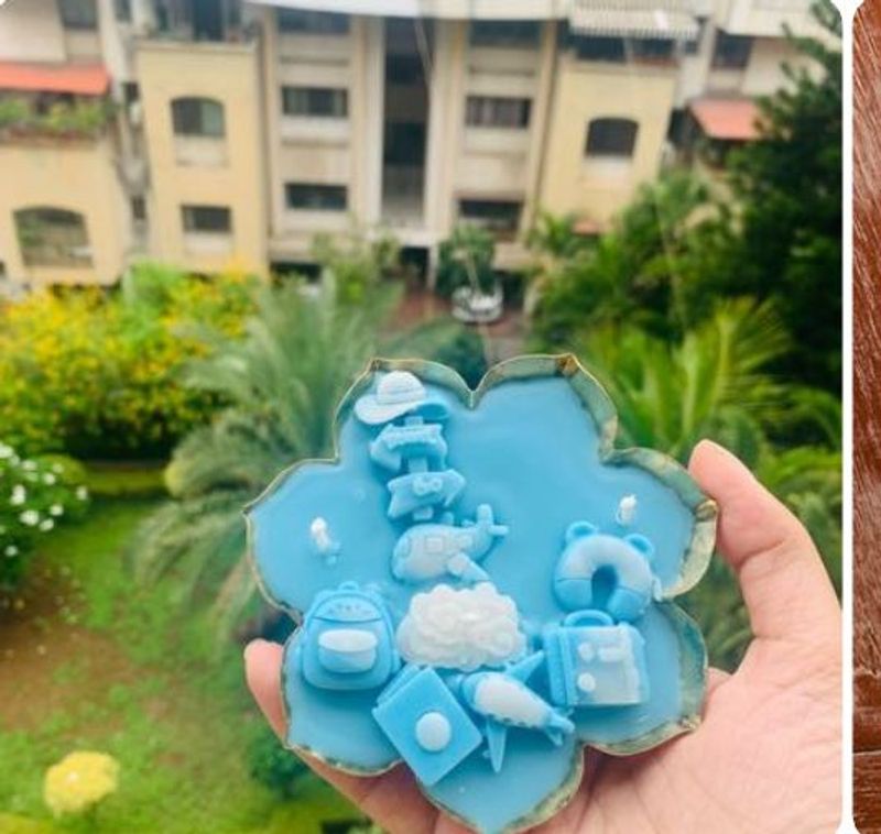 Travel Themed Decorative candle