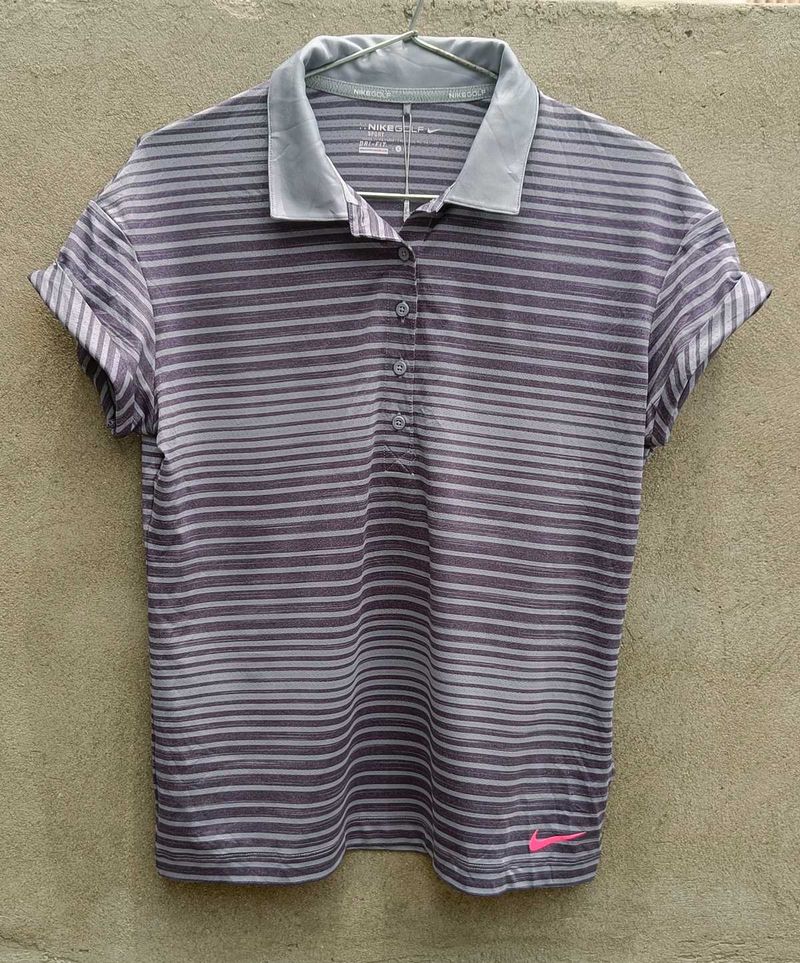 Nike Golf Striped Polo Shirt branded and OG