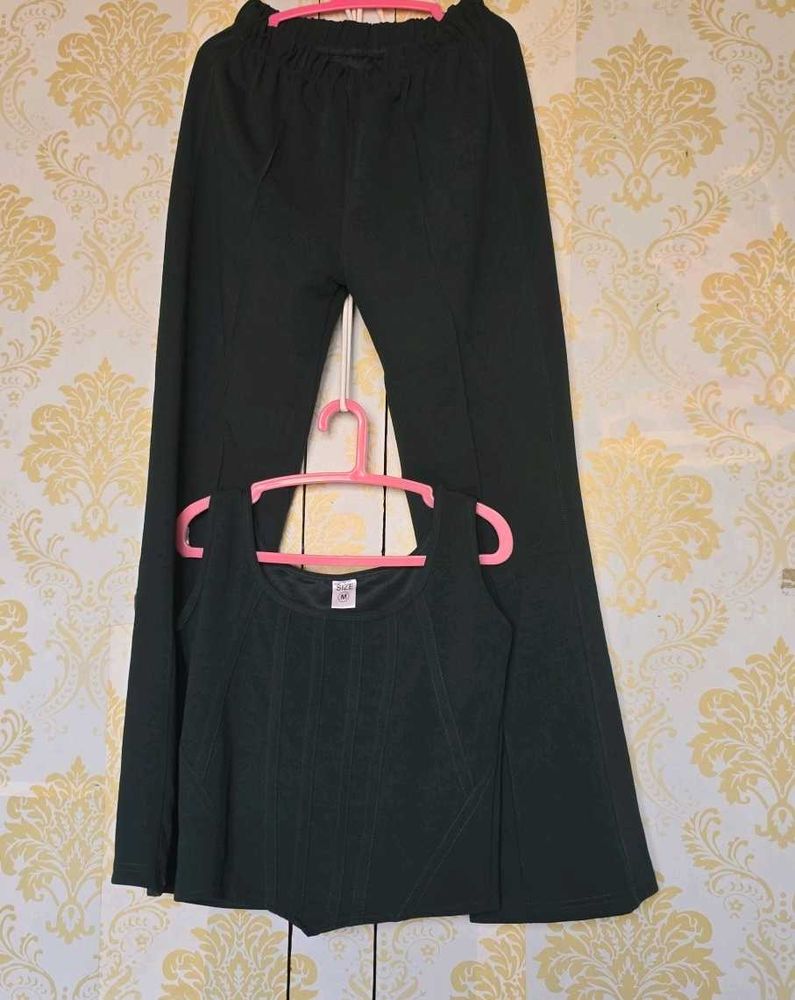 Stylish Dark Green cord Set