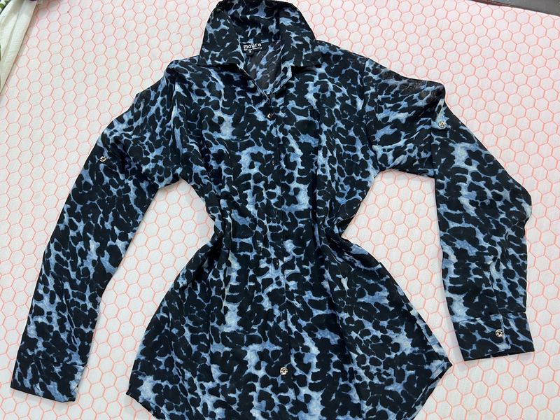 Animal printed casual shirt which fits S to M