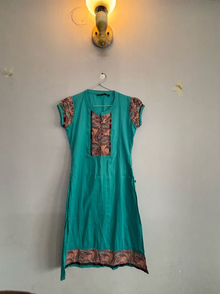 blue kurta s size
