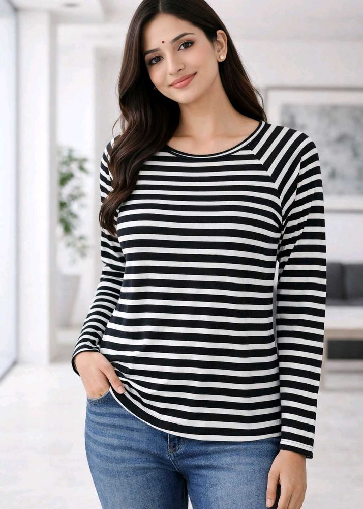 Striped Long Sleeve Top