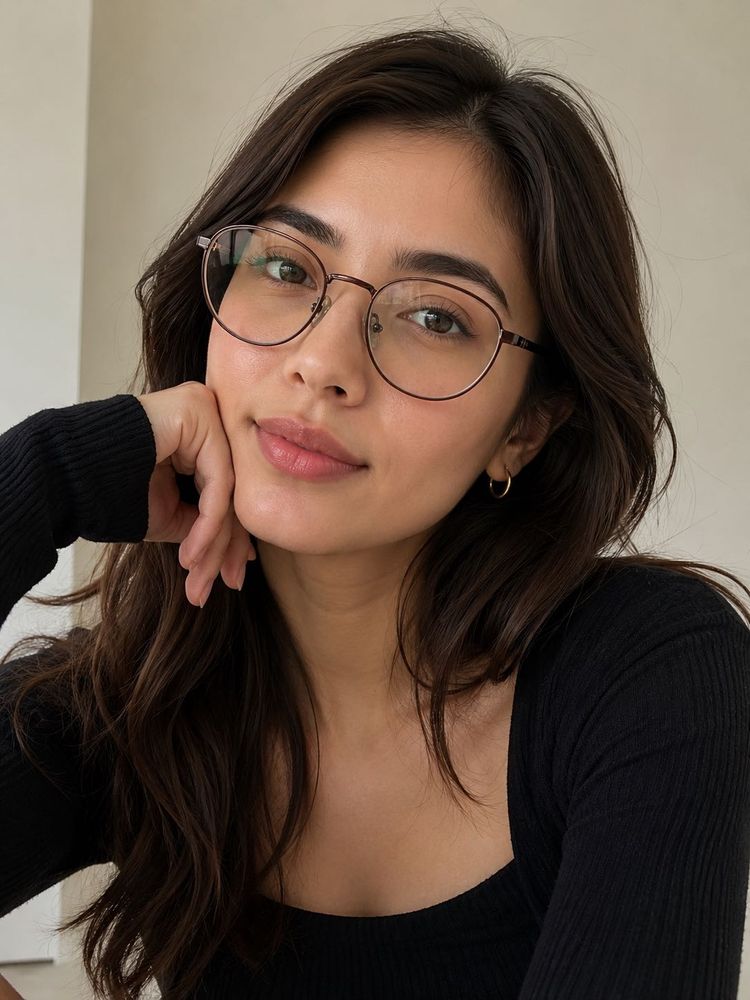 Stylish Round Frame Eyeglasses