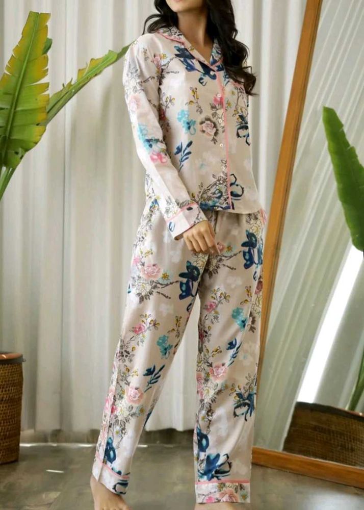Floral Pure Cotton Pajama Set