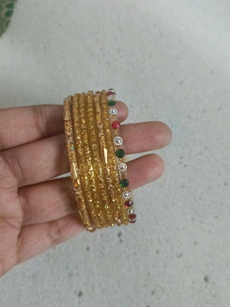 Golden Bangle Set