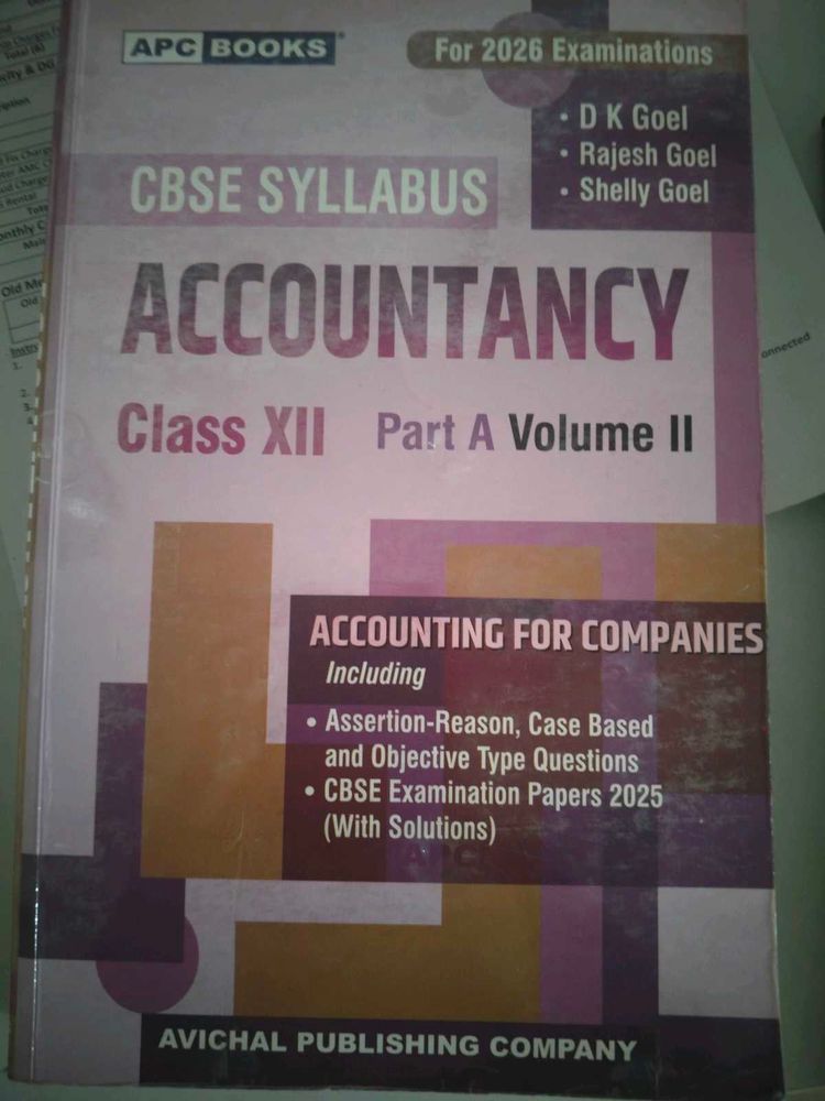 CBSE Account Part A Book Good In Condition