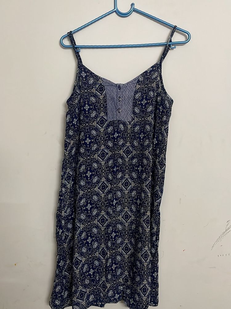 Blue Strep Dress