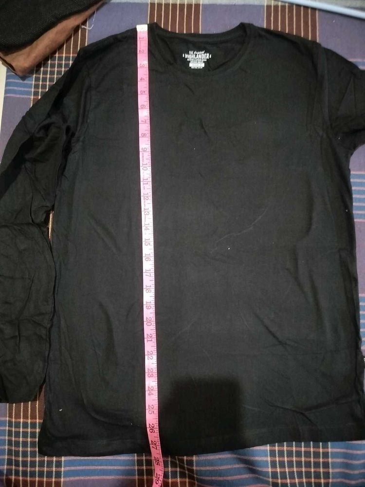 Men's Black Long Sleeve T-Shirt