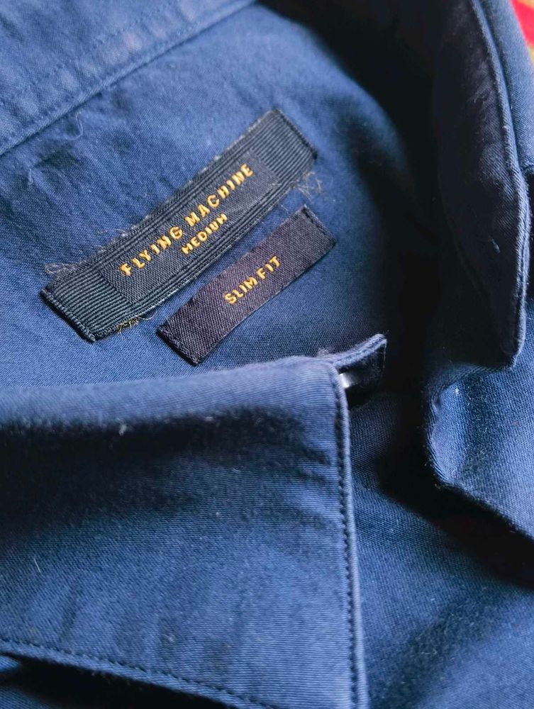 Flying Machine Navy blue Casual shirt