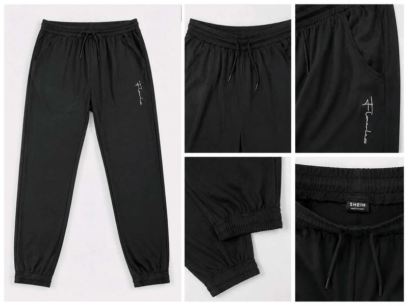 SHEIN Black Ankle Length Joggers – Size L