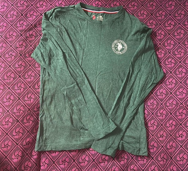 US Polo Assn. Green Long Sleeve T-Shirt