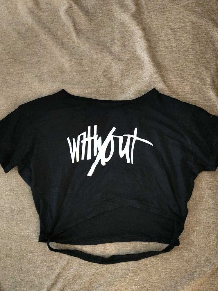 Black Crop Top
