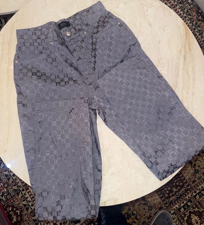 versace Grey Patterned Jeans