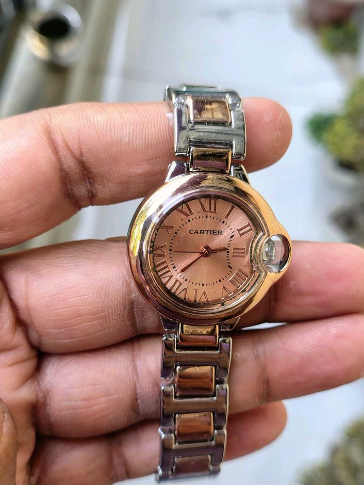 Cartier Ladies Watch - Rose Gold &amp; Silver