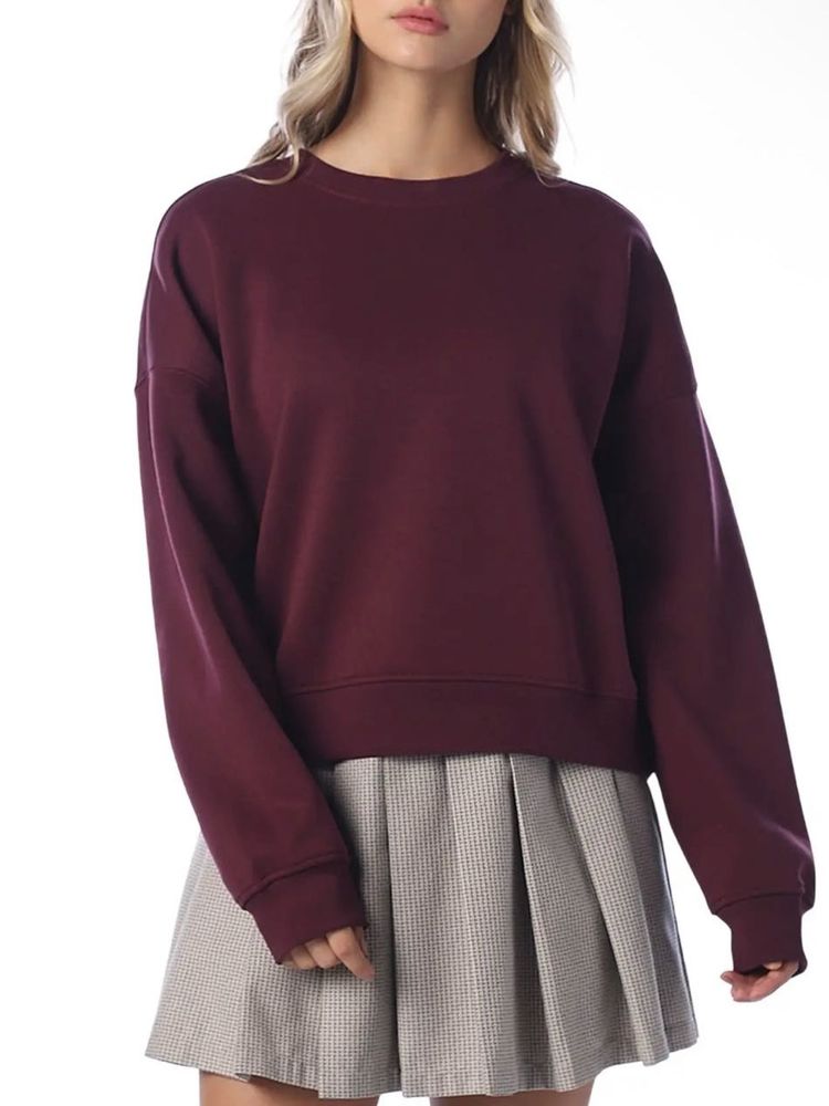 Maroon Crewneck Sweatshirt
