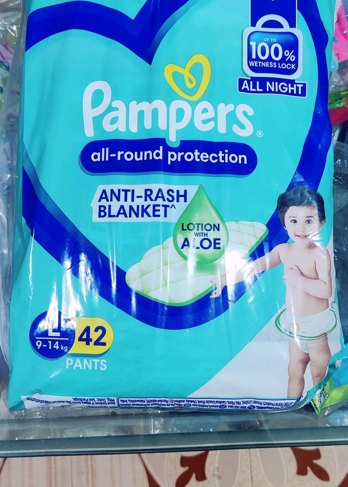 PAMPERS LARGE SIZE 42 UNIT PACK
