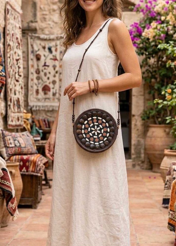 ✨Unique Round Beaded Crossbody Bag