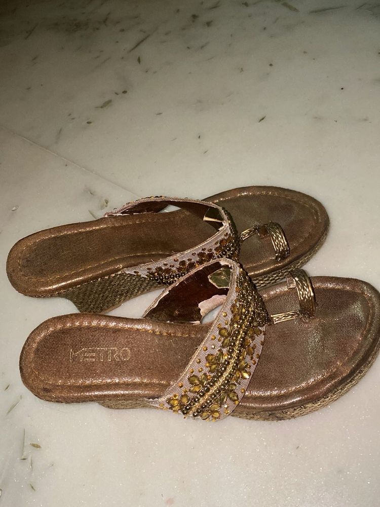 Embellished Heels Sandals