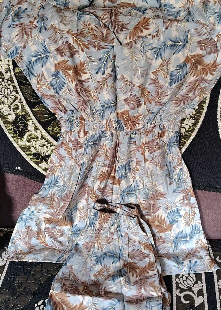 Beautiful Grey Floral Cord Set for Sale! ✨
