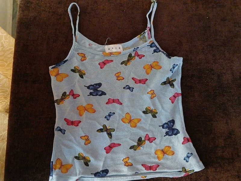 Avia Butterfly Print Tank Top