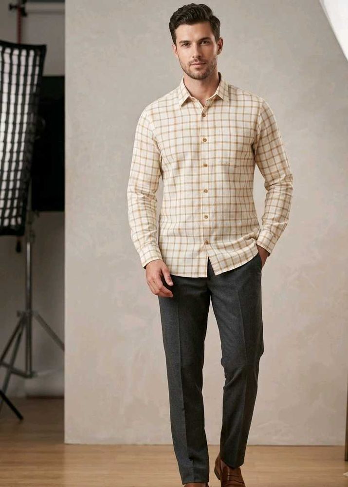 formal yet versatile full-sleeve button-shirt.