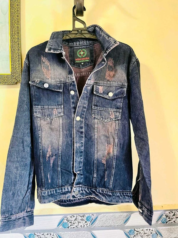 Distressed Denim Jacket