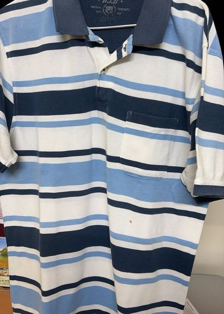 Men's Striped Polo Shirt