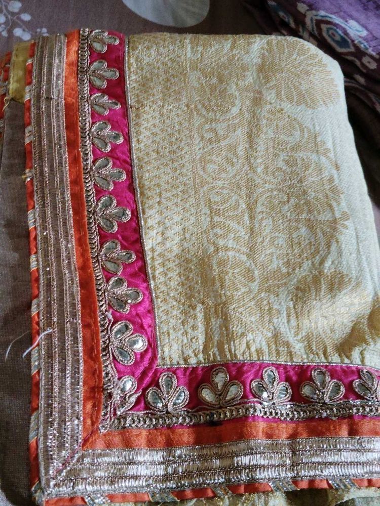 Embroidered Silk Saree