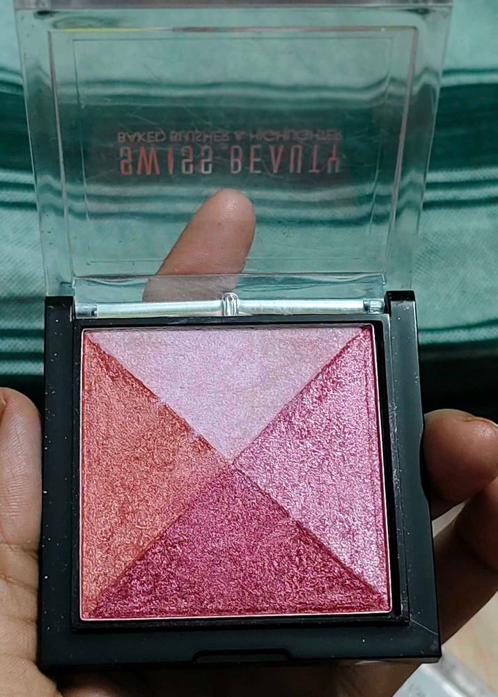 swiss beauty baked blusher and Highlighter