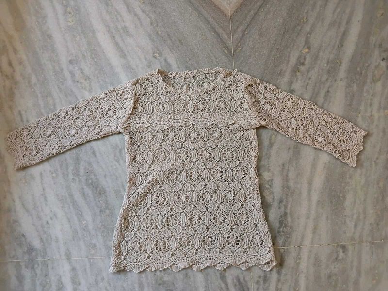 Crochet Lace Tunic Top