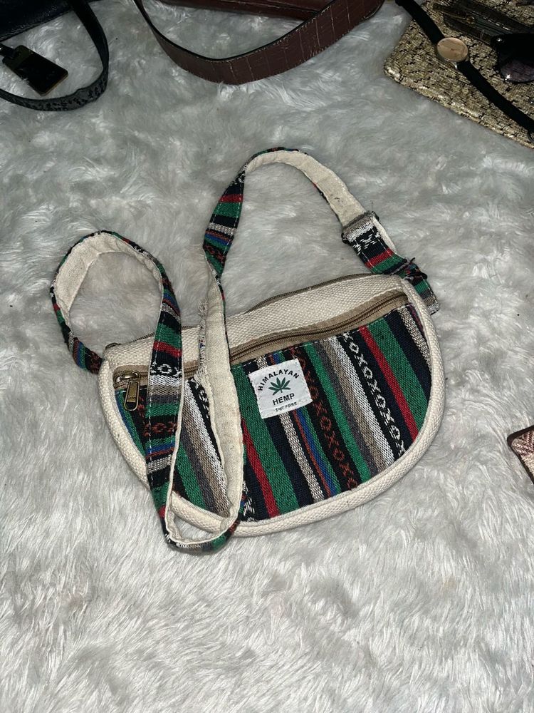 Himalayan Hemp Crossbody Bag