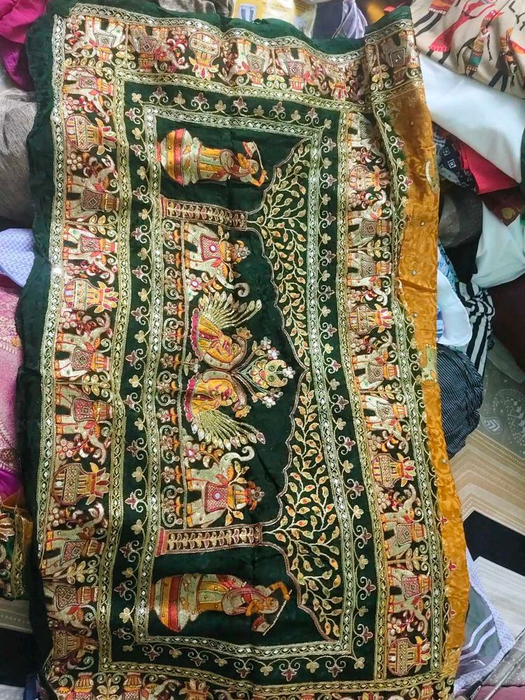 Embroidered saree and blouse