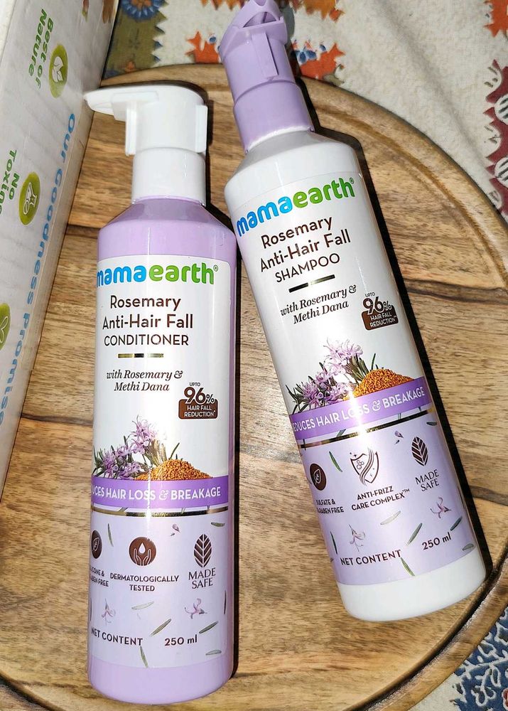 Mamaearth Rosemary Anti-Hair Fall Shampoo &amp; Condit
