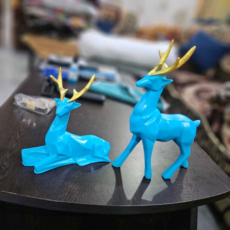 Deer Statue Showpiece Set Of 2