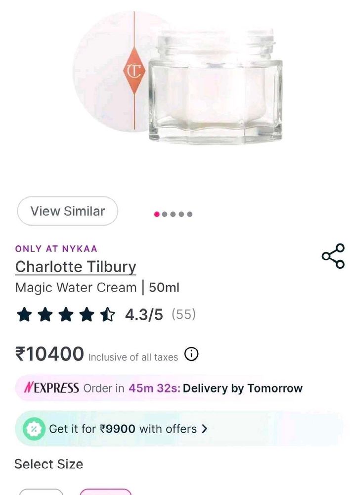 Charlotte Tilbury Magic Water Cream