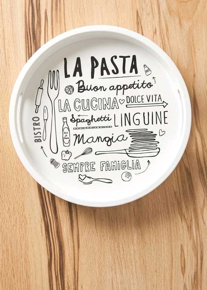 ​Italian Bistro Round Serving Tray