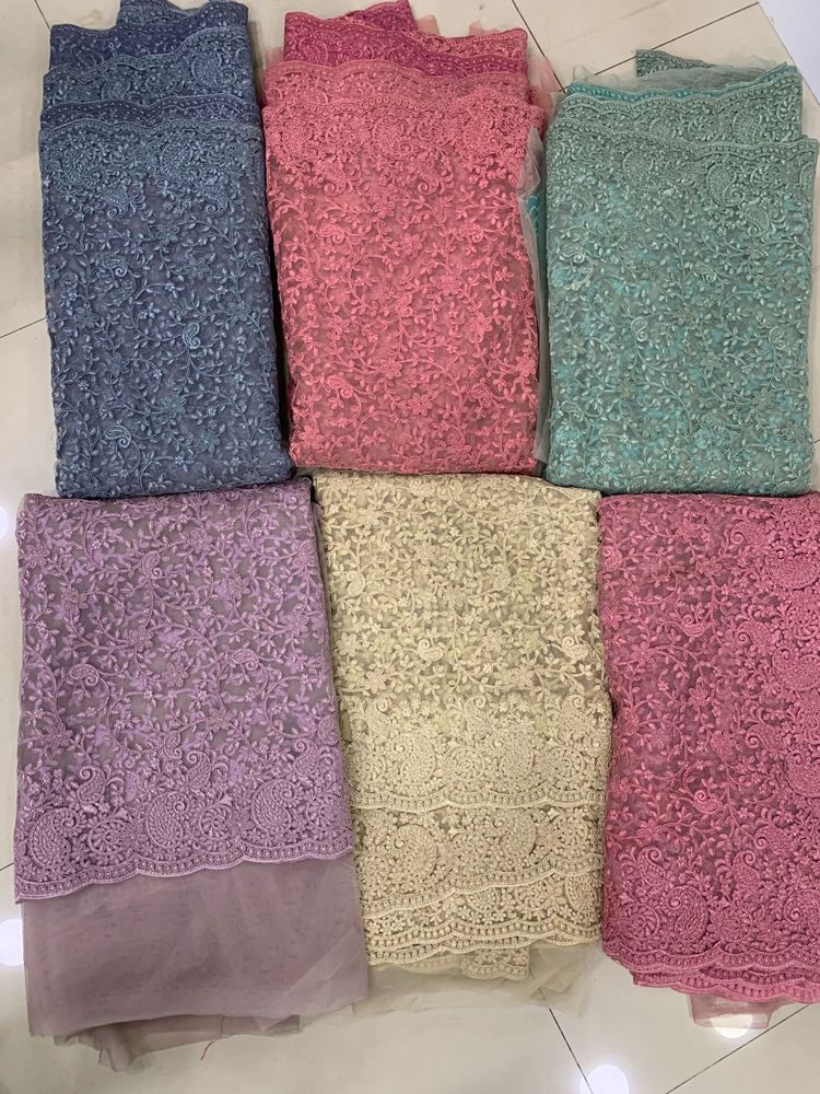 havy embroidery work saree brand new