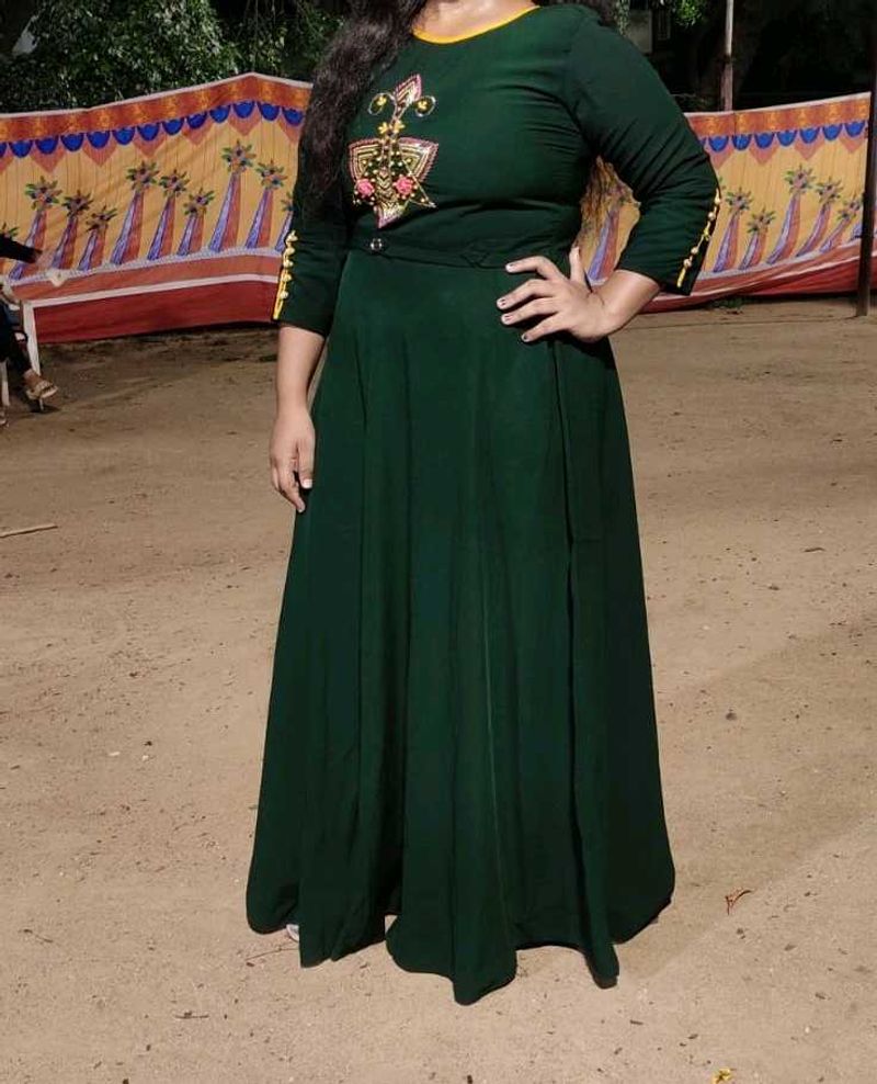 Elegant Green Ethnic Gown