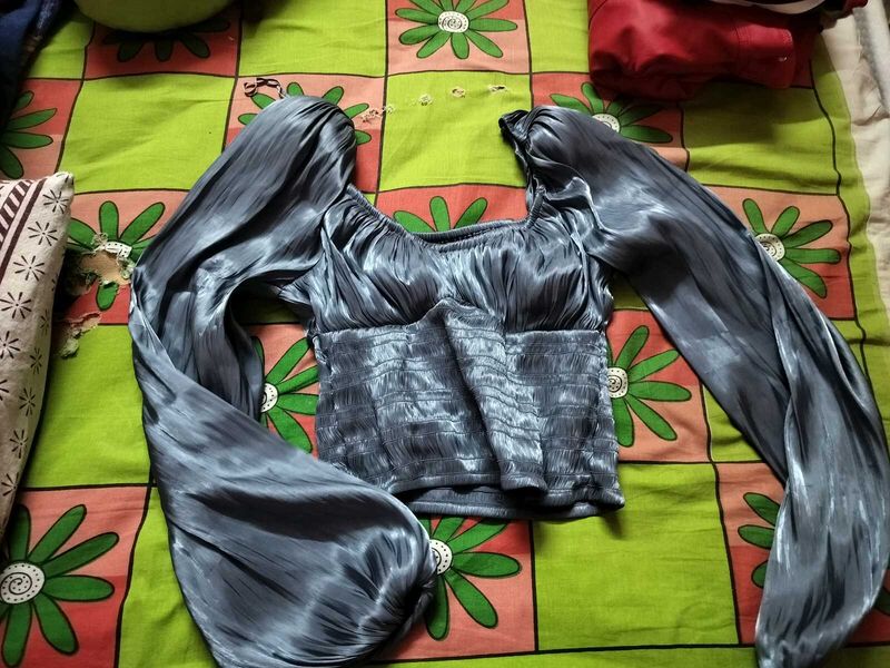 Metallic Body Hugging Top
