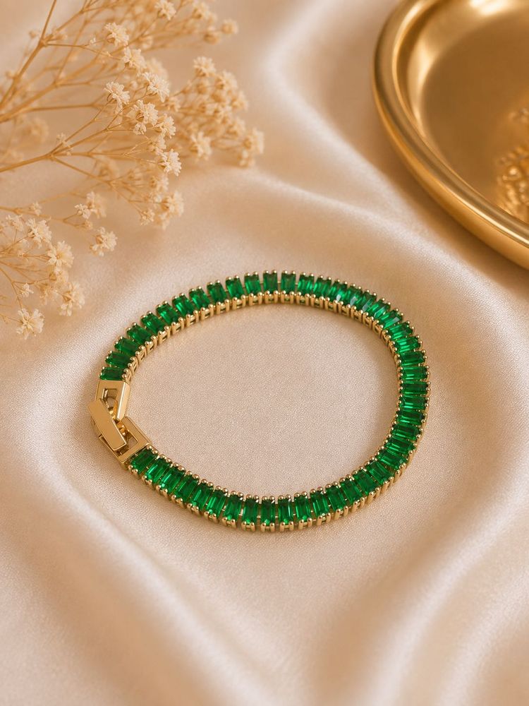 Emerald Luxe Tennis Bracelet 💚