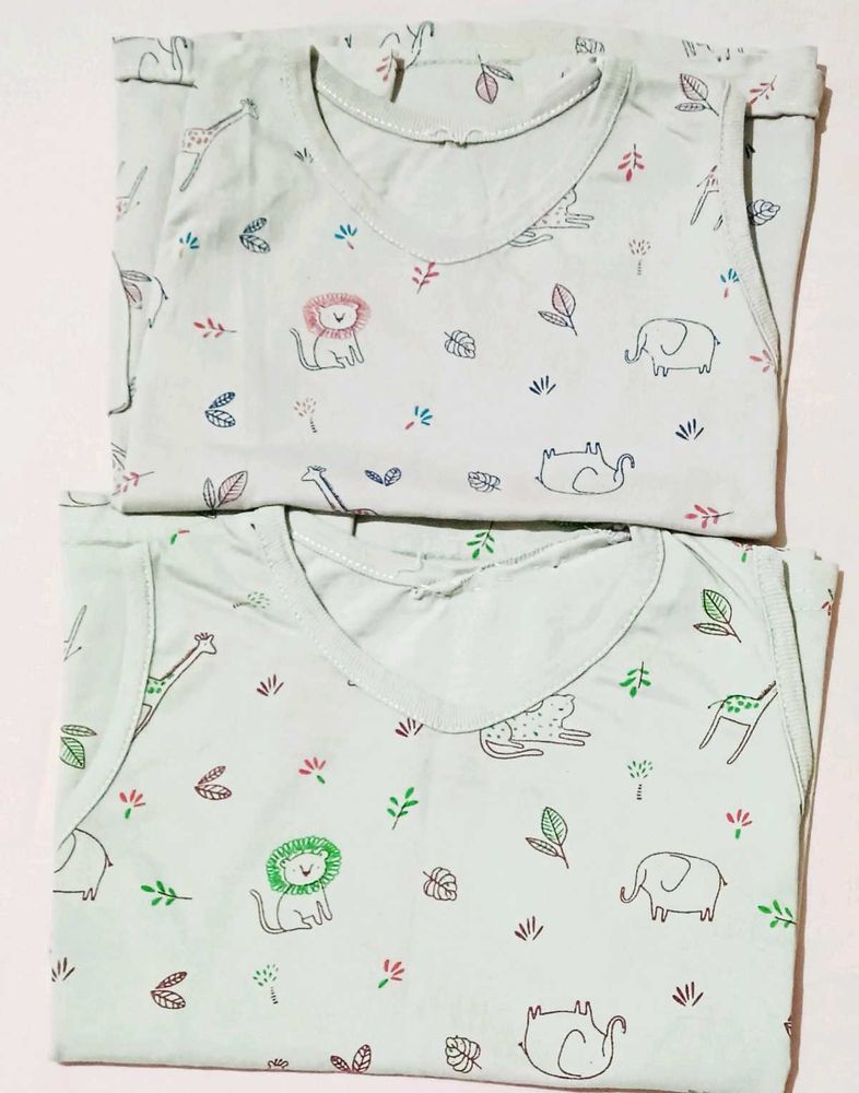 Cute Animal Print Baby Tops