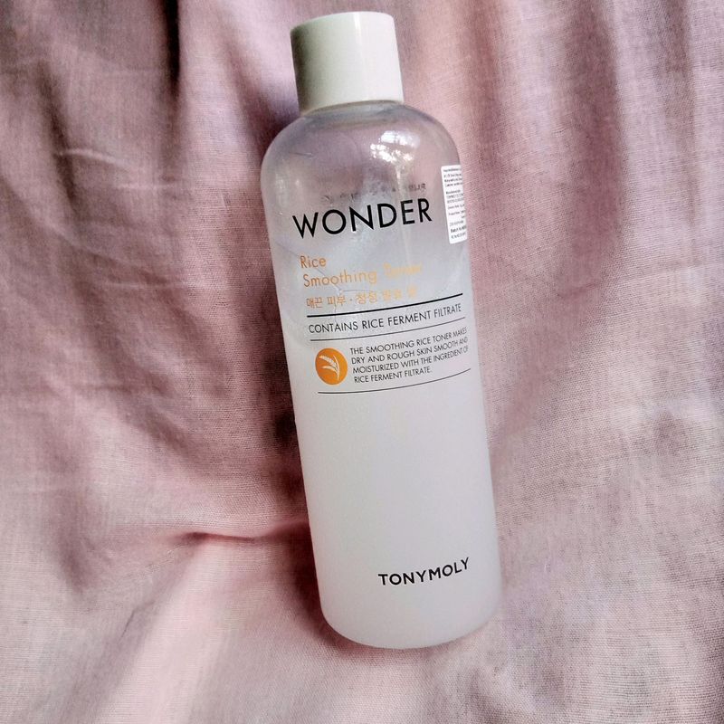 Korean rice toner skincare Tonymoly wonder rice smoothing toner